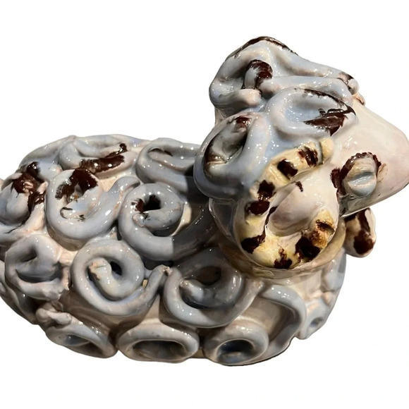 Studio Pottery Handmade Ram Figure Sculpture Capricorn Aries - Picture 2 of 11